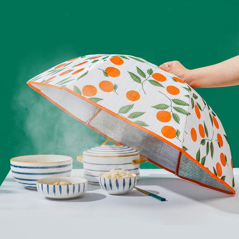 Food Insulation Vegetable Hood Home Leftover Food Anti Dust Meal Hood Table Thickened Hood Anti Fly Folding Lid Vegetable Hood