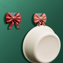 Butterfly knot-face basin rack home kitchen toilet free of perforated washbasin to tidy up the creative set of creations small hooks
