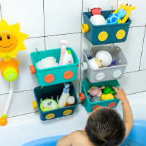 Childrens bathroom hanging basket multilayer Superimposed Wall Containing basket Sleeping Room Bedside Hanging Basket Bathroom Drain Shelve