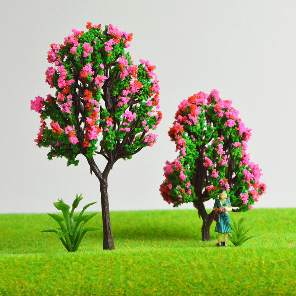 Sand Pan Building Material Model Tree Color 7cm9cm Emulation DIY Handmade Tree Finished Tree