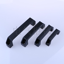 Aluminum alloy handle drawer handle LS522 industrial Cabinet handle square black handle plastic handle