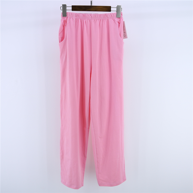Mùa xuân và mùa thu quần cotton nam và nữ quần ngủ thể thao lỏng lẻo cộng với bãi mỡ lớn buổi sáng thực hành eo quần cotton nhà quần jean ống rộng nam