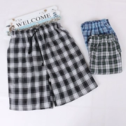 Mùa hè nam kích thước lớn phần mỏng cotton nhà quần short đôi cotton ngắn quần pyjama boxer năm điểm nhà