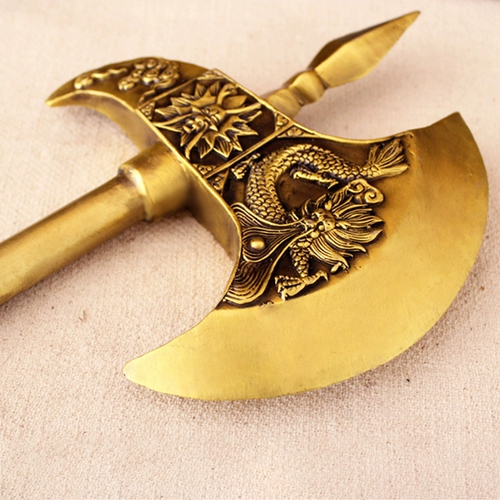 广缘德 Большой латунный топор, украшение для дома, кран Томагавк, домашний орнамент, медные поделки