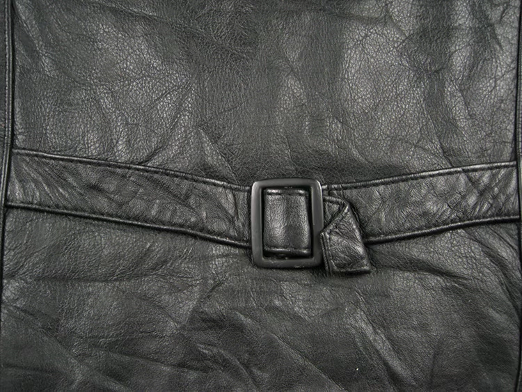 Vintage retro bò lớp da bình thường vest da quần áo da xe máy bên M mã 8750 cung cấp đặc biệt - Quần áo lông thú