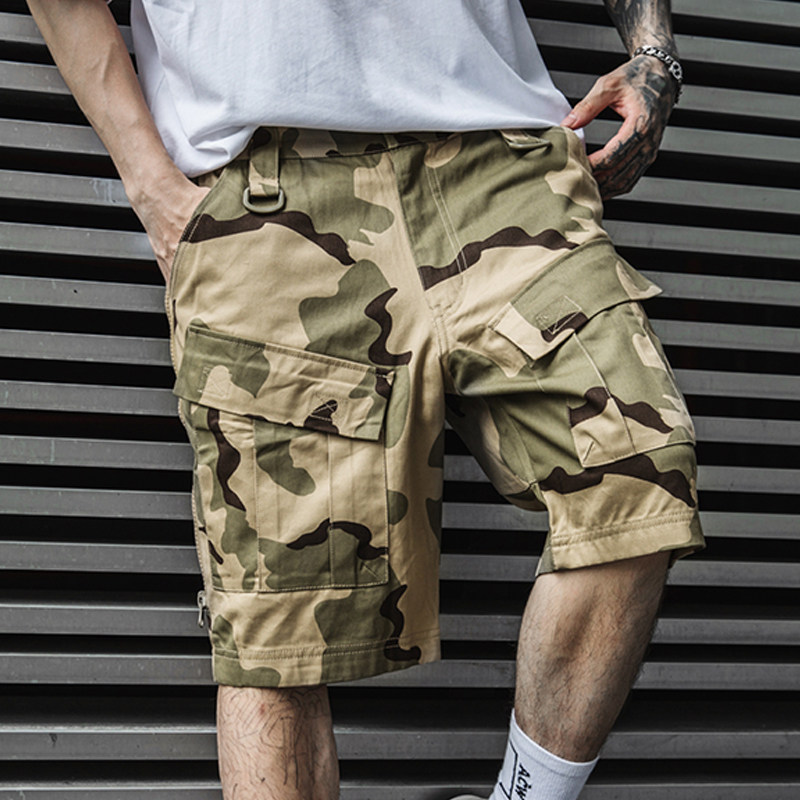 Chief's New Sansa Camo Shorts Men's Summer Tactical Half Pants Outdoor Abrasion Resistant Loose Quadruple Casual Pants
