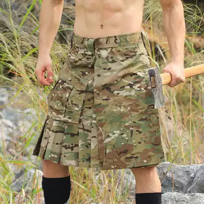 Chief CP camouflage Scottish tactical skirt male and female military fans outdoor pleated skirt personality Capricorn all terrain skirt