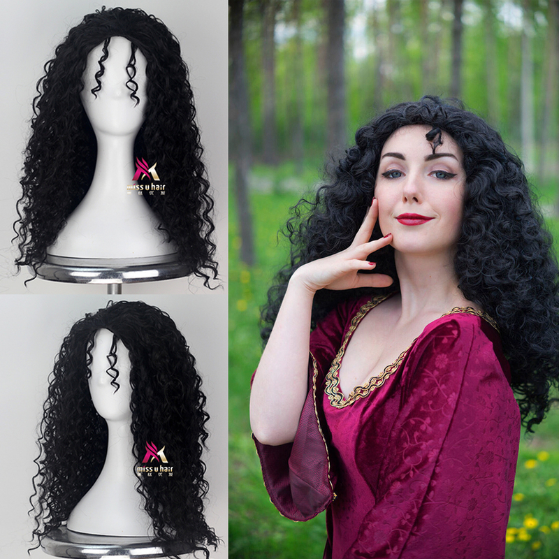 Meisi Youfa Rapunzel Tangled Witch Gotho Black Gray Halloween Performance Anime Wig Meisi Youfa Rapunzel Tangled Witch Gotho Black Gray Halloween Performance Anime Wig