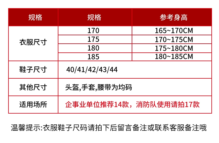 Bộ đồ chữa cháy được chứng nhận 3C 14 kiểu 17 Quần áo chữa cháy Quần áo bảo hộ chữa cháy Trạm cứu hỏa mini 5 món áo bảo hộ y tế