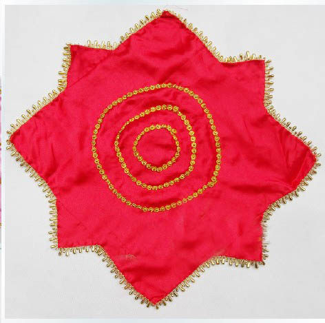 1 foot 5 satin dance handkerchief two people turn handkerchief flower octagonal scarf satin Yangko handkerchief dance supplies