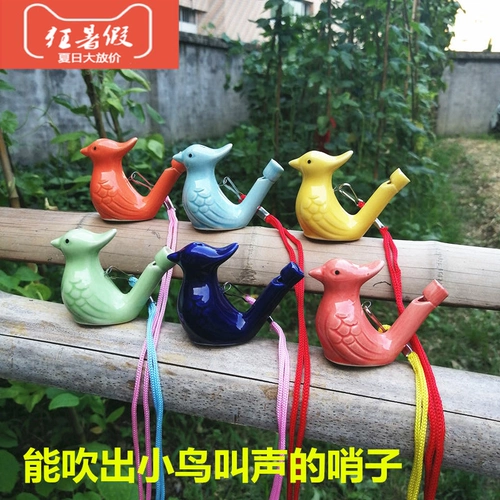 Красочная птичья свистка керамическая вода птица свистка живописные уличные киоски детские игрушки свисток оптовые птицы свист