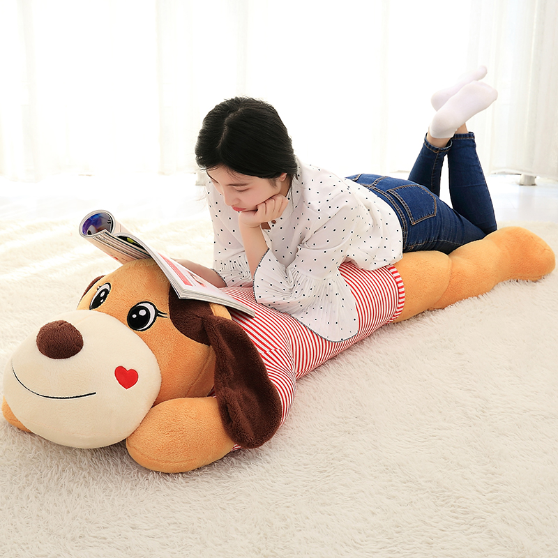 Plush toy dog doll bear cute groveling dog paparazzi to accompany you to sleep with pillow strip male doll girl bed