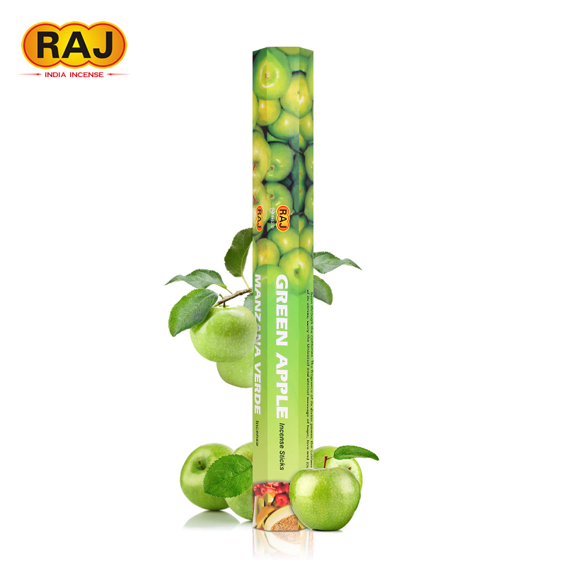RAJ Indian incense green apple GreenApple Indian original import handmade aromatherapy incense stick incense 025