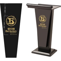 Steel and wood paint podium speech desk simple welcome desk sales department host conference