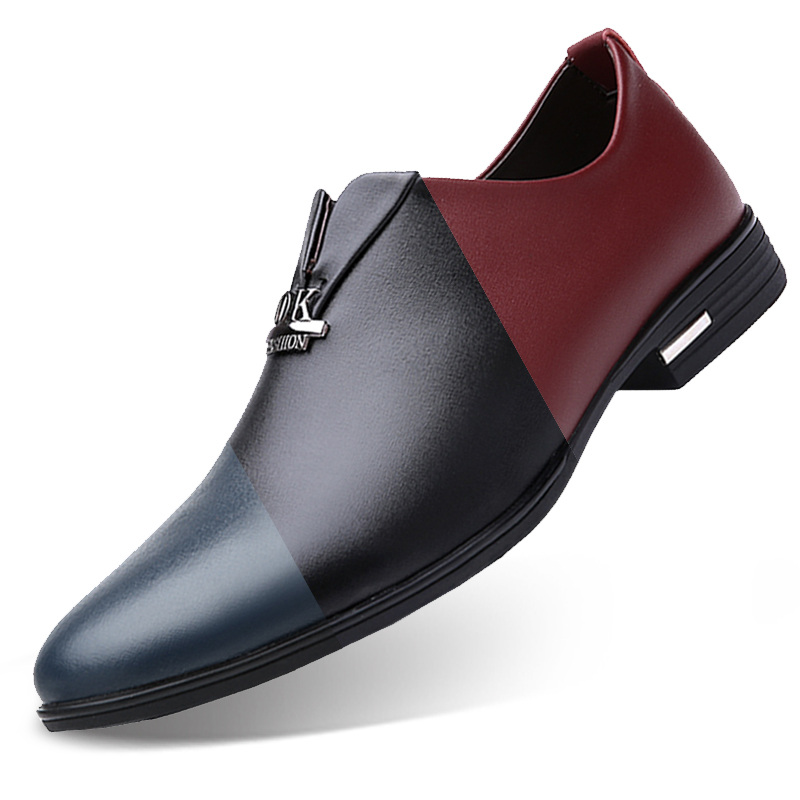 Spring New Leather Men Business Leisure Shoes Englishscalp Shoes Footwear Current Shoes