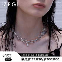 ZENGLIU designer thick chain butterfly necklace female niche design sense European and American light luxury ins choker neck chain