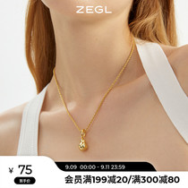 ZEGL lucky fruit pendant necklace female light luxury niche temperament cold wind Joker choker 2021 New