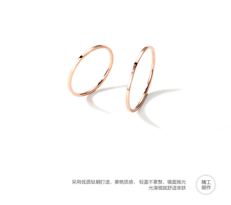 ZENGLIU Hàn Quốc fine nhẫn nữ mạ 18 K rose gold ngón tay trỏ vòng doanh nhẫn trang sức Nhật Bản và Hàn Quốc vòng trang trí