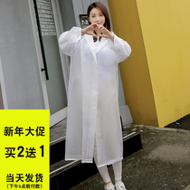 Thickened non-disposable raincoat Childrens single hiking raincoat suit Unisex environmental protection outdoor raincoat adult
