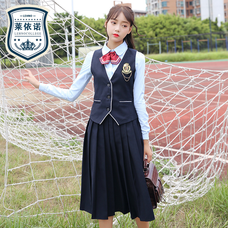 British Academy style school uniform suit Korea spring and autumn jk uniform Korean version of student uniform kindergarten teacher garden uniform