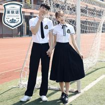 Graduation uniform Short-sleeved net red college style student dress Graduation uniform Campus style Japanese sailor suit Korean jk school uniform