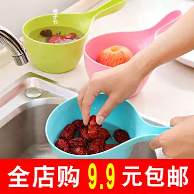 Plastic kitchen thickened rafting water battle scoop home Japanese large artifact cartoon cute long spoon dressing room