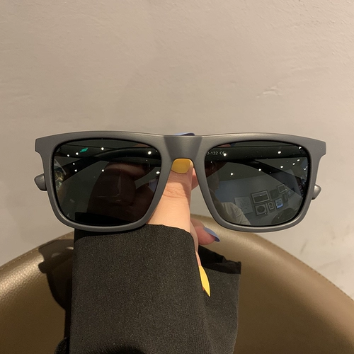 Матовые ретро черные солнцезащитные очки, защита от ультрафиолета