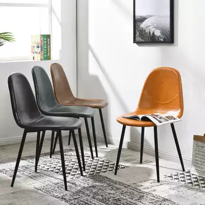 Nordic chair light luxury retro dining chair simple modern backrest stool dining table and chair computer office design chair home