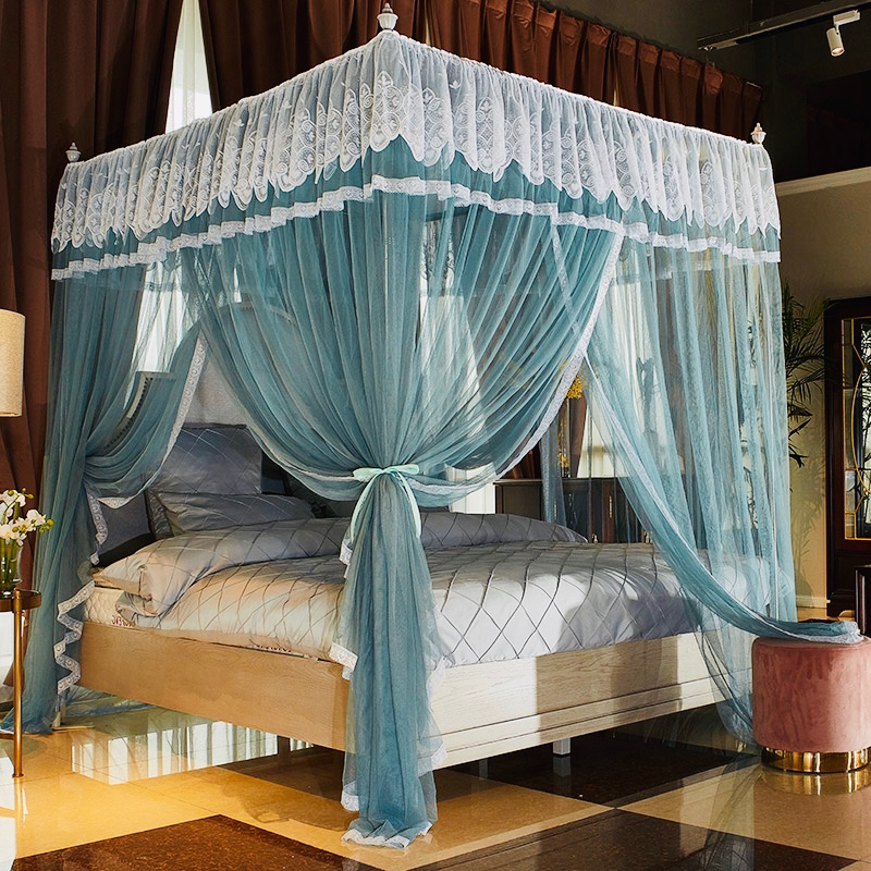 With bracket bed mosquito net 1 8m bed 1 5m bed household 2m bed summer article mosquito net anti-mosquito net