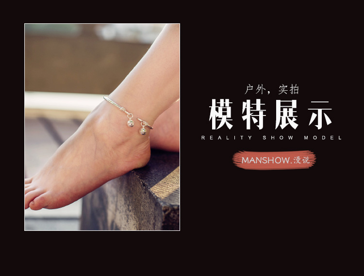 Bracelet de cheville Femme DIRE en Argenterie - Ref 3101510 Image 6