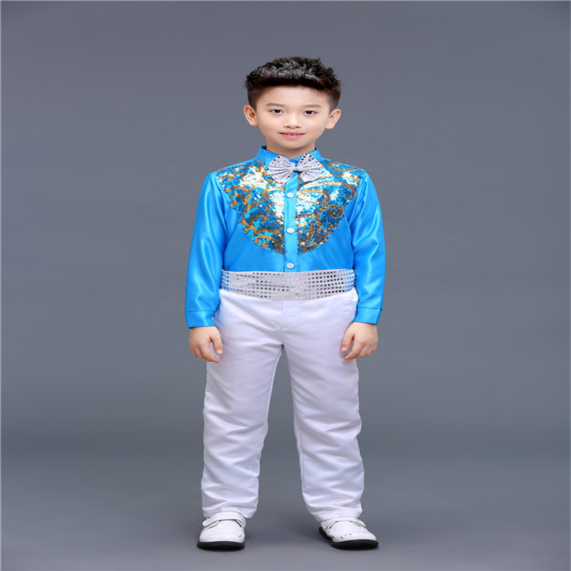 Mùa thu và mùa đông Những chàng trai và cô gái tay dài ngày tết hợp xướng trang phục trẻ em công chúa lông bông gạc guzheng trang phục trang phục giáng sinh trẻ em