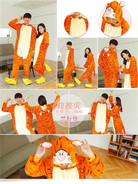 Phim hoạt hình flannel đệm đồ ngủ nam động vật bò mùa thu và mùa đông san hô lông cừu phụ nữ lỏng lẻo cặp đôi đồ bộ ngủ