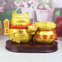 Золотой креативный модный держатель для ручек, сувенир для офиса, на удачу, подарок на день рождения