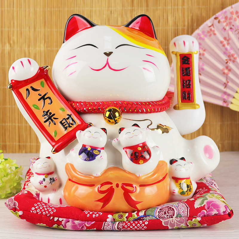 Property Cat Swing Piece Electric Rocking Hands Opening Gift Idea Home Living Room Home Shop Big Japan Hair Chaecat