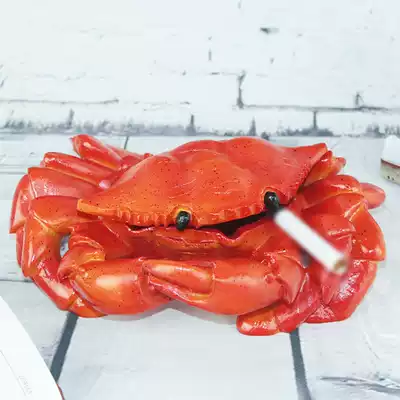 Crab with lid ashtray Living room desk creative decoration to send husband father Elder personality Valentine's Day gift