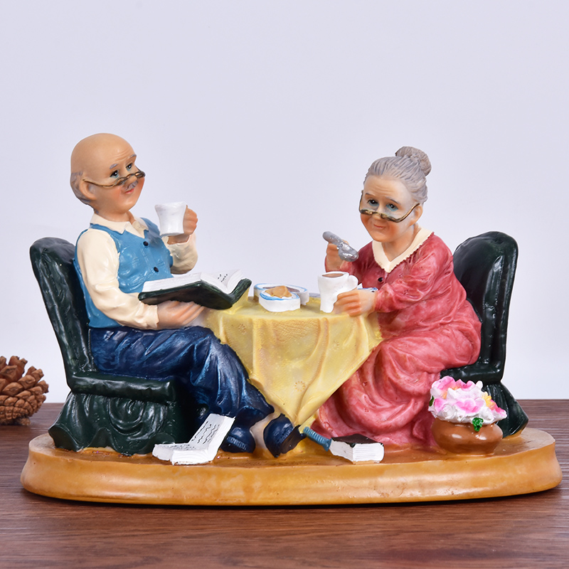 Golden wedding living room decoration personality creative home decoration send parents and elders to the elderly wedding anniversary products