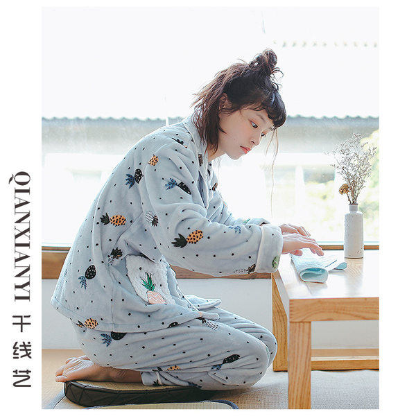 千线艺 加厚珊瑚绒 女式睡衣 天猫优惠券折后￥118包邮（￥148-30）