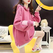 Pregnant womens clothing and womens fake two pieces of loose design feel 100 hitchhiking 2022 The new Korean version of pregnant womens blouses