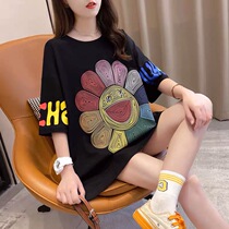 Pregnant womens tops 2021 spring summer loose T-shirts Pregnant womens tops hot mom cotton t-shirts bottoming shirts tide