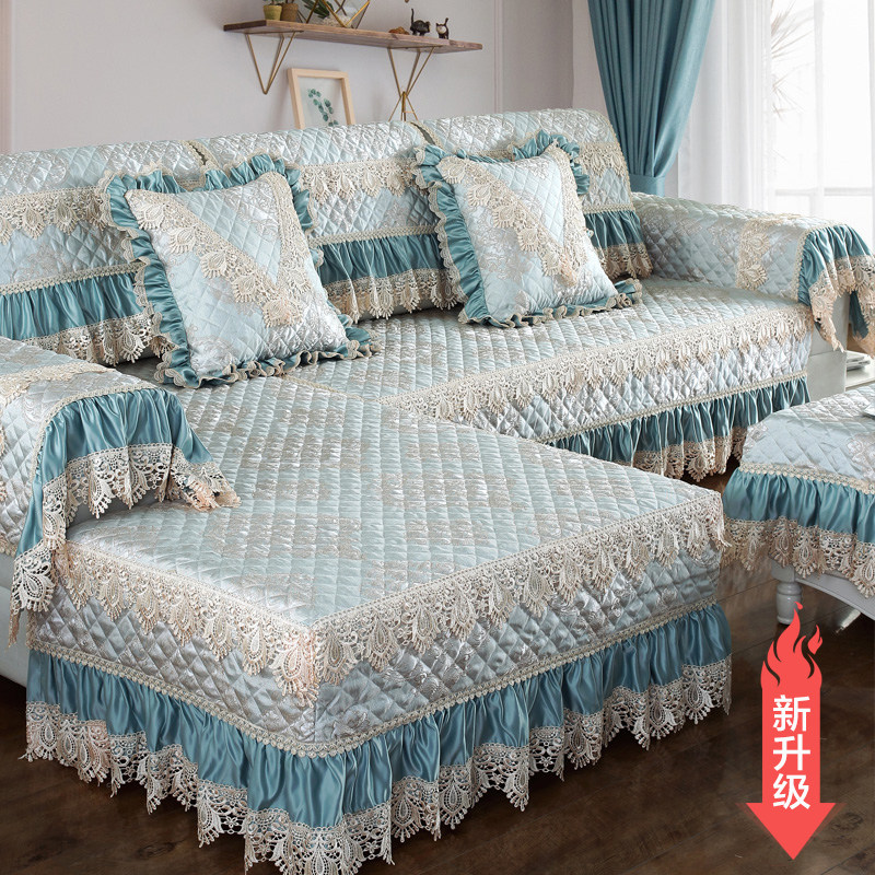 Sofa cushion four seasons universal Nordic simple modern non-slip fabric full cover towel leather sofa cover all-inclusive universal cover