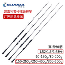 ECOODA Ikoda Vagrant second generation EPJ II slow shake iron plate deep sea iron plate boat fishing rod fishing rod