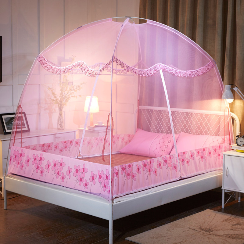 New Mongolia package 1 5m bed 1 8m household net anti - fall double - door bracket 1 2 crypto - thick - grain ledger