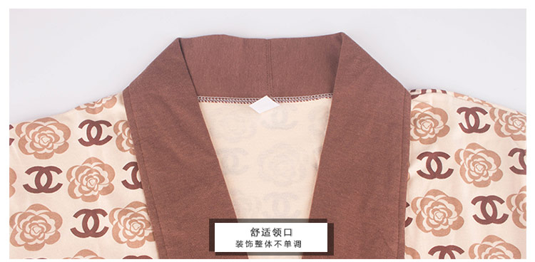 Áo choàng tắm cho nam Áo ngủ nam mùa xuân và mùa thu Mùa hè Đồ ngủ cotton mỏng Tay áo dài Áo choàng tắm cho nam Áo cotton áo choàng ngủ nam