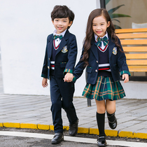 British style costume suit School uniform spring and autumn dress Primary School students class uniform childrens chorus uniform kindergarten Garden suit