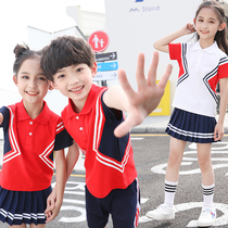 Kindergarten garden clothes summer clothes childrens class clothes summer short sleeves 2019 new primary school uniforms boys and girls sportswear
