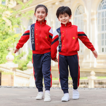 Kindergarten Garden Clothing Spring Autumn Clothing Childrens Banfu Games Opening Ceremony Clothing China Red Elementary School Uniforms Suit