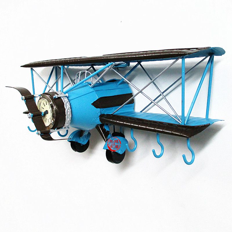 Retro American Iron Sheet Model Wall-mounted Aircraft Model Swing Piece Bar Shop Office Living-room Home Cabinet Furnishing