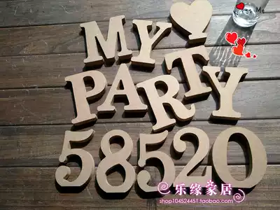 zakka groceries wooden English number letter home decoration decoration shooting props diy creative decoration decoration decoration