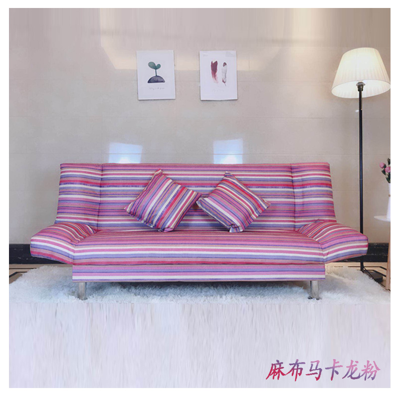 Đơn giản và hiện đại có thể gập lại giường đơn sofa tiết kiệm và tiết kiệm không gian sử dụng hai tiền thuê tiệm hớt tóc sofa vải - Ghế sô pha ghế sofa nhỏ gọn giá rẻ