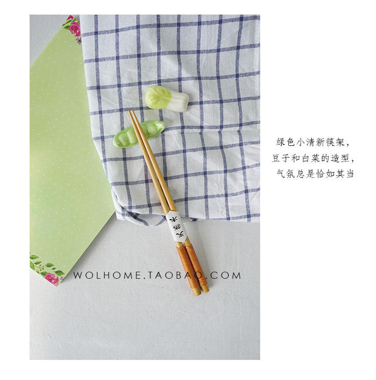 Đũa gốm dễ thương Wojia Đũa Super Mạnh Đũa Gối Phong cách Nhật Bản Đũa Giữ Bộ đồ ăn Đũa Đứng đĩa giấy dùng 1 lần